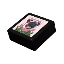 Jour de mères - tulipes roses - carlin boîtes à souvenirs