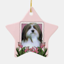Jour de mères - tulipes roses - Havanese Décoration Pour Sapin De Noël