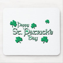 Jour de Patricks de saint avec des shamrocks Tapis De Souris