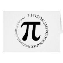 Jour de pi (π) carte