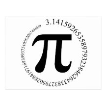 Jour de pi (π) cartes postales