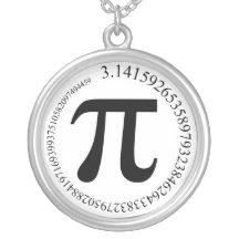 Jour de pi (π) colliers personnalisés