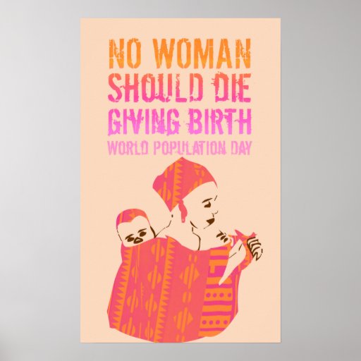 Jour de population mondiale - affiche inspirée