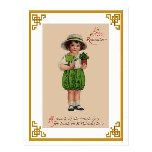 Jour de St Patricks de Carte-Cru Cartes Postales