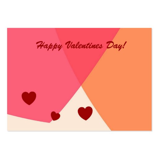 Jour de Valentines heureux ! Carte de salutation/p Modèle De Carte De Visite