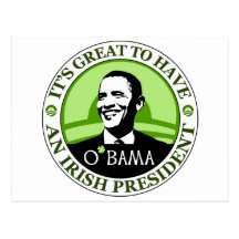 Jour d'Obama St Patrick Carte Postale