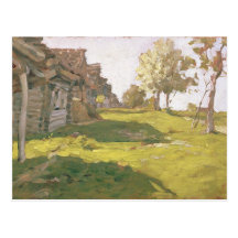 Jour ensoleillé. Un petit village, 1898 Cartes Postales