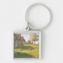 Jour ensoleillé. Un petit village, 1898 Porte-clef