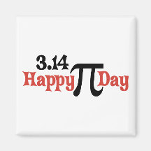 Jour heureux 3,14 de pi - 14 mars magnets pour réfrigérateur