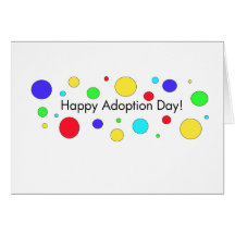Jour heureux d'adoption ! Carte de voeux
