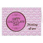 Jour heureux de chocolat ! cartes