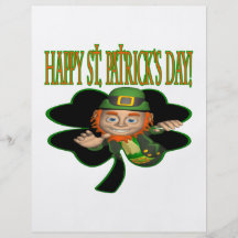 Jour heureux de Patricks de saint Prospectus En Couleur