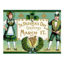 Jour vintage de KRW St Patrick Cartes Postales
