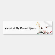 Journal of My Current Opinion Bumper Stickers