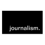 journalism. business card