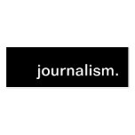 journalism. business card templates