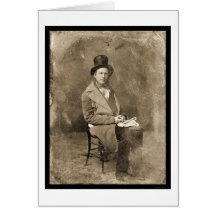 Journalist Greeley Daguerreotype 1844 Greeting Cards