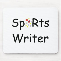 Journaliste sportif Mousepad Tapis De Souris