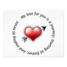 Journey Of Love - Valentines Day Party Invitation