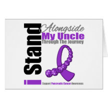 Journey Ribbon For Pancreatic Cancer (Uncle) Cards