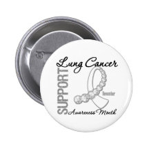 Journey Ribbon - Support Lung Cancer Month Pinback Button