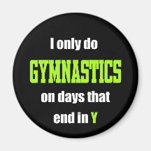 Jours de gymnastique magnets pour réfrigérateur