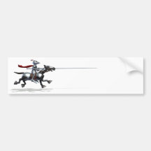 Jousting Knight Bumper Stickers