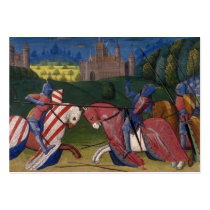Jousting knights business cards