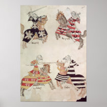 Jousting Knights, from Sir Thomas Holmes' Book Posters
