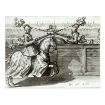 Jousting Tournament in a square Post Cards