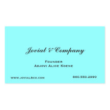 Jovial & Company Business Card Template