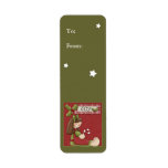 Joy - Angel with candy cane and stars Return Address Labels