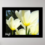 Joy art prints Tulips Flowers Office artwork