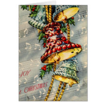 Joy at Christmas Bells Greeting Card