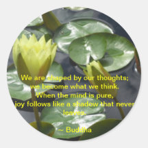 Joy Buddha Quote Sticker