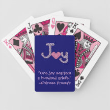 Joy Chinese Proverb Playing Cards
