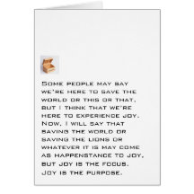 Joy Is The Purpose Cards