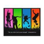 Joy of the Lord Christian postcard Nehemiah 8:10