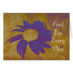 Joy Purple Flower Card
