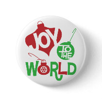 Joy to the World Pinback Buttons