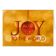 Joy to the World Card - Customizable