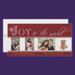 Joy to the World Christmas Photo Card photo cards