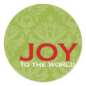 Joy to the World Envelope Enclosure stickers