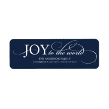 JOY TO THE WORLD | HOLIDAY ADDRESS LABELS
