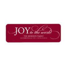 JOY TO THE WORLD | HOLIDAY ADDRESS LABELS