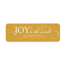 JOY TO THE WORLD | HOLIDAY ADDRESS LABELS