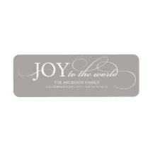 JOY TO THE WORLD | HOLIDAY ADDRESS LABELS