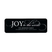 JOY TO THE WORLD | HOLIDAY ADDRESS LABELS