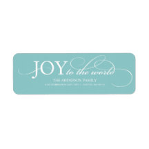 JOY TO THE WORLD | HOLIDAY ADDRESS LABELS