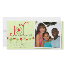 Joy to the World Holiday Photo Card